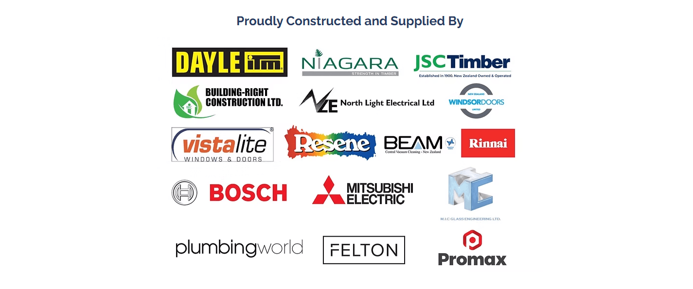 Proudly constructed and supplied by our partners