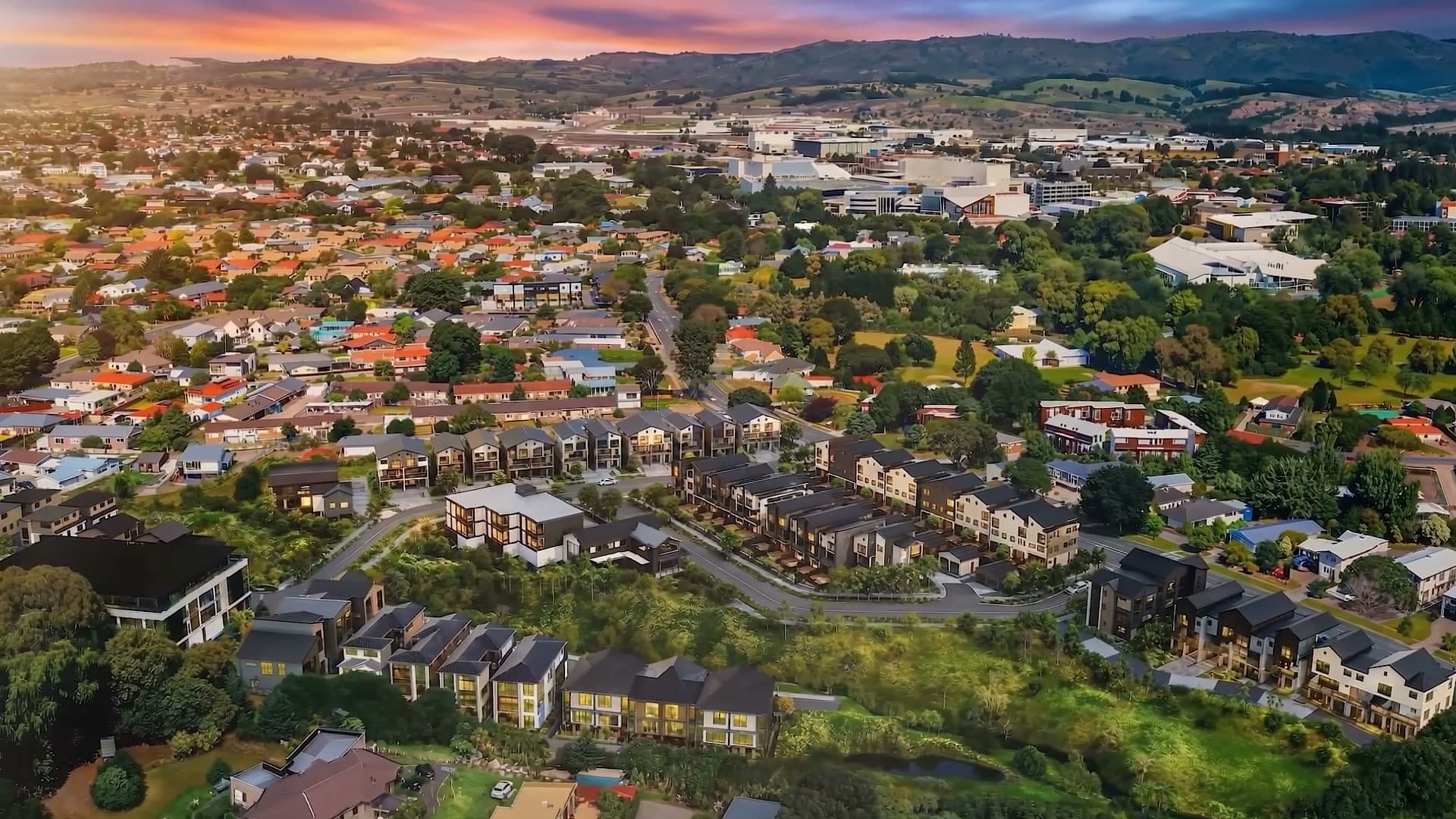 Aerial view of Edmonton Rise within Te Atatū South